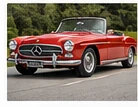 Red classic collector car